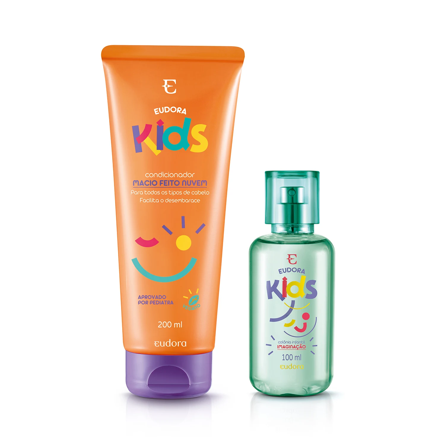 Combo Eudora Kids: Colônia Infantil 100ml + Condicionador 200ml